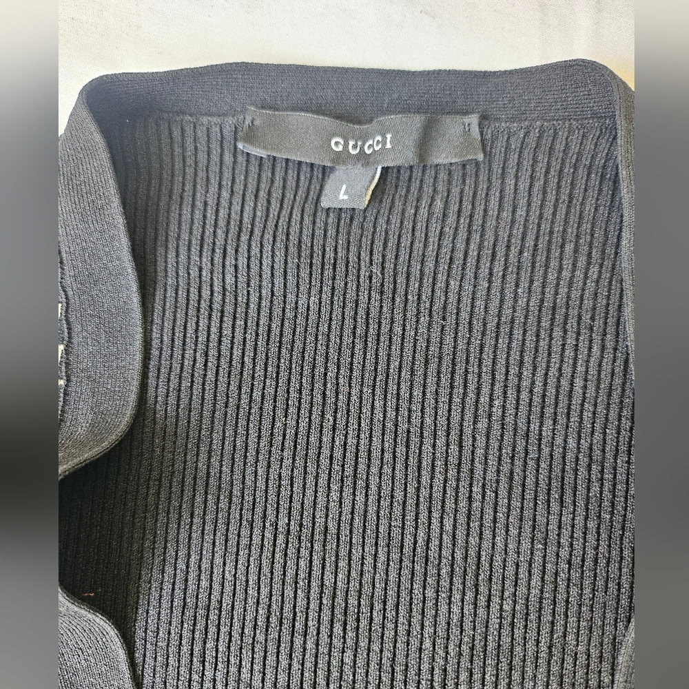 EUC Gucci Black and White G Patterned Women's Sweater - Picture 4 of 6